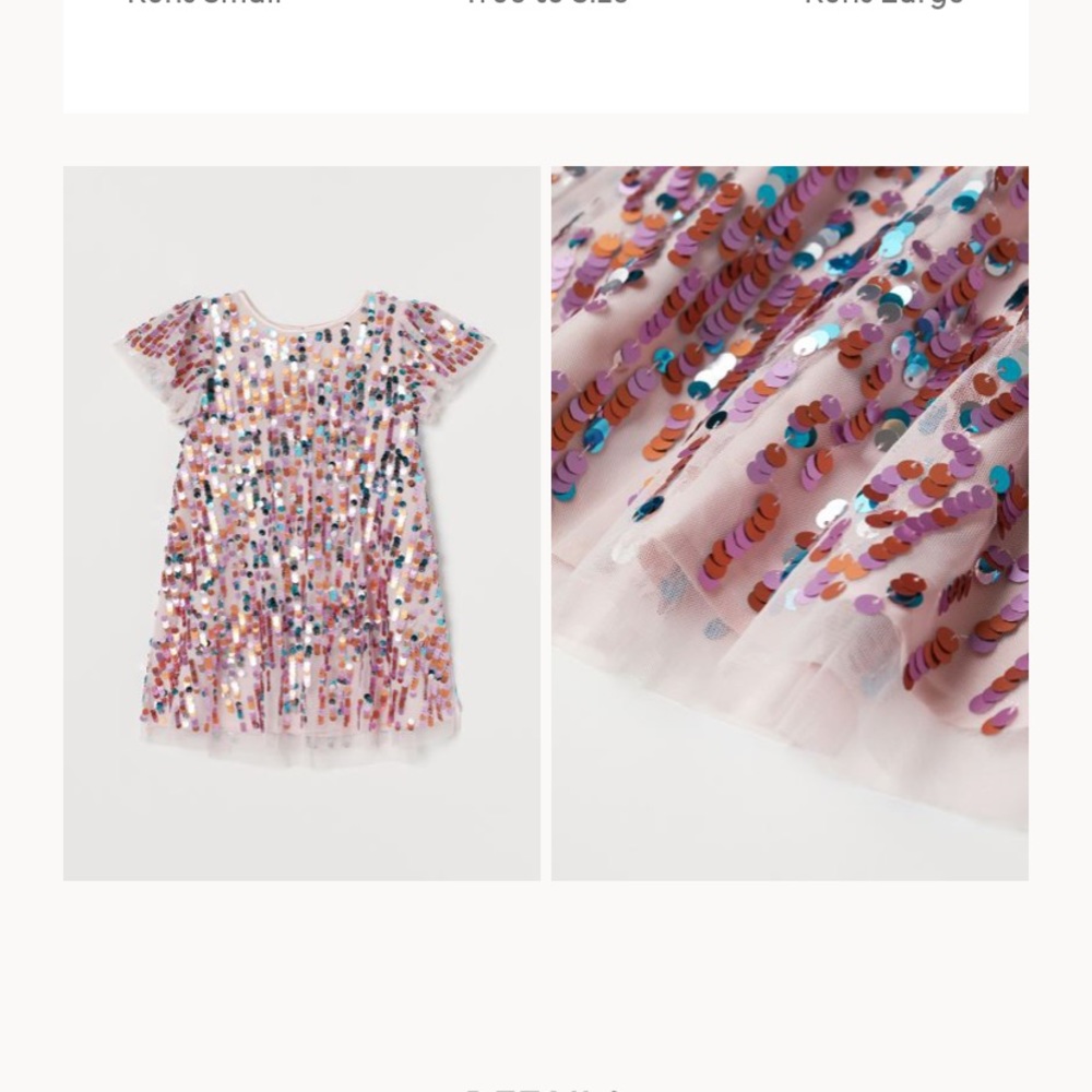 ISO H&M SEQUIN TULLE DRESS